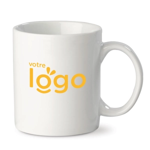 Mug blanc 300 ml en porcelaine - personnalisable par sublimation personnalisable