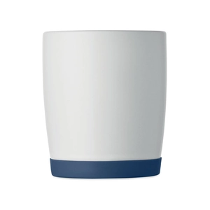 Mug en céramique avec finition blanche mate et base en silicone personnalisable
