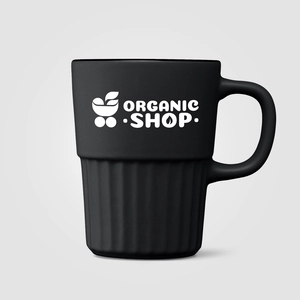 Mug en céramique avec finition mate et relief cannelé – 445 ml personnalisable