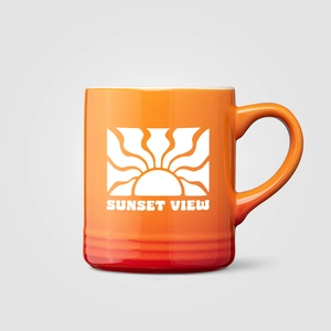 Mug en céramique effet ombré - 355 ml personnalisable
