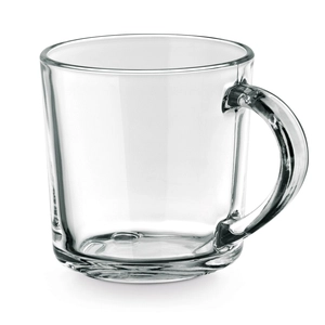 Mug en verre avec smiley sur le fond - Tasse SOFFY 280 ml personnalisable