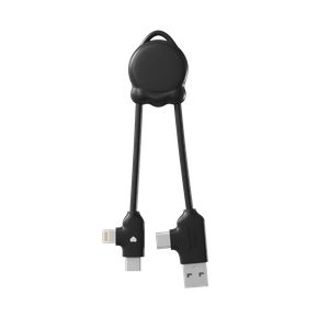 Multicâble OCTOMINI en plastique recyclé - USB-C personnalisable
