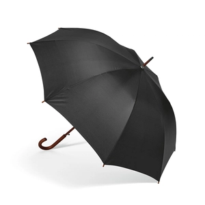 Parapluie citadin avec armature en bois et RPET - ouverture automatique personnalisable