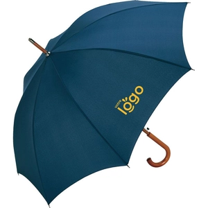 Parapluie diam 105 cm en fibre de verre avec poignée canne en bois personnalisable