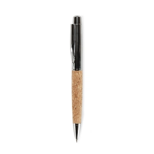 Parure de stylos - look écolo liège et métal personnalisable