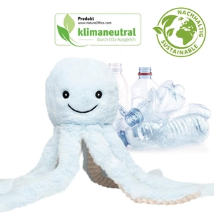 Peluche pieuvre en RPET - convient aux enfants personnalisable