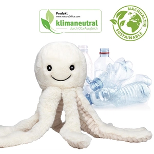 Peluche pieuvre en RPET - convient aux enfants personnalisable