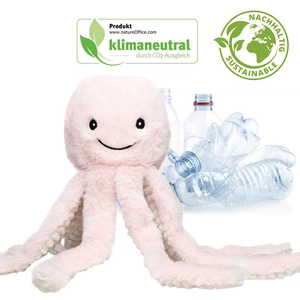 Peluche pieuvre en RPET - convient aux enfants personnalisable