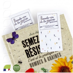 Petit marque page en papier de graines personnalisable