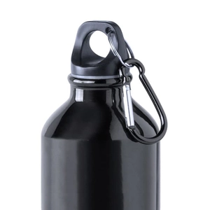 Petite bouteille en aluminium de 330 ml avec mousqueton personnalisable