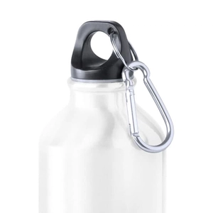 Petite bouteille en aluminium de 330 ml avec mousqueton personnalisable