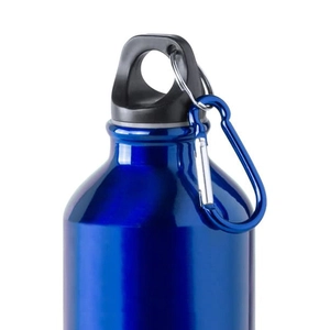 Petite bouteille en aluminium de 330 ml avec mousqueton personnalisable