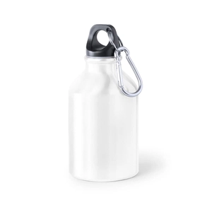 Petite bouteille en aluminium de 330 ml avec mousqueton personnalisable