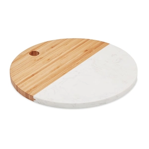 Planche en marbre et bambou - Utilisable aussi en plateau à fromage personnalisable