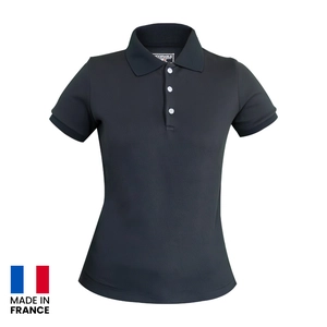 Polo femme made in France 220gr/m2 3 boutons - teinté et tricoté en France personnalisable