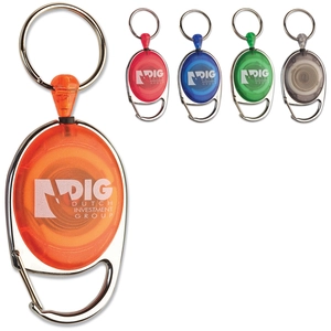 Porte badge givré avec cordon rétractable personnalisable