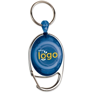 Porte badge givré avec cordon rétractable personnalisable