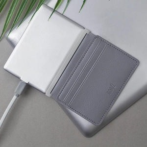 Porte cartes anti RFID avec powerbank 3 000 mAh  personnalisable