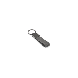 Porte-clés de forme rectangulaire en métal et pet recyclé (30% recyclé) personnalisable