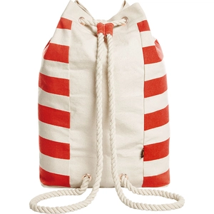 Sac à dos BEACH en coton style marinière personnalisable