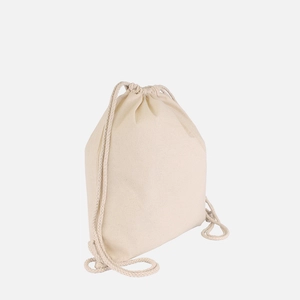 Sac à dos coton 160 gr avec cordelettes de serrage personnalisable