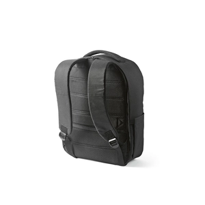 Sac à dos en RPET 16l avec poche frontale et poignée trolley - emplacement PC 15,6 pouces personnalisable