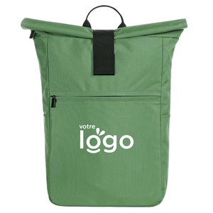 Sac à dos pour ordinateur 15 pouces en polyester 600D recyclé personnalisable