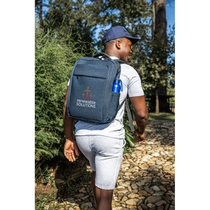 Sac à dos pour ordinateur portable entièrement rembourré en polyester recyclé 15,6' personnalisable