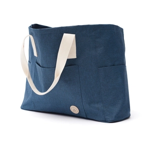 Sac de plage élégant - détails en coton et imitation cuir personnalisable