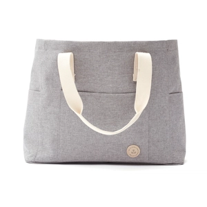 Sac de plage élégant - détails en coton et imitation cuir personnalisable