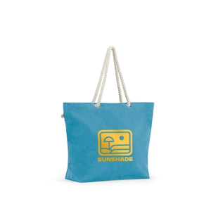 Sac de plage en coton recyclé (70 %) et polyester recyclé (30 %) (220 g/m²) personnalisable