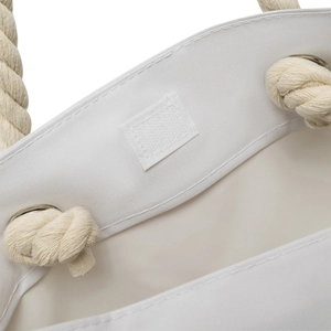 Sac de plage en polyester 300D - cordes en coton et œillets métal personnalisable