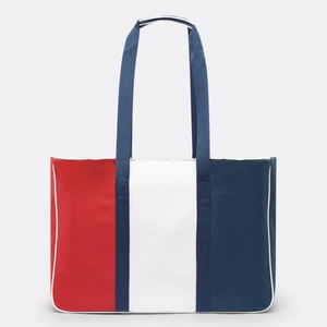 Sac de plage MARINA - sac de plage tricolore personnalisable