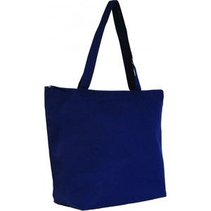 Sac en coton avec fermeture zippée - Totebag 280 gr/m2 avec poche intérieure personnalisable