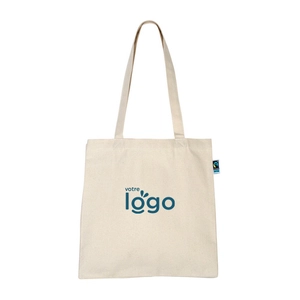 Sac en coton FAIRTRADE - Tote bag 140g 12 litres personnalisable