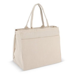 Sac fourre-tout en coton avec fermeture éclair personnalisable