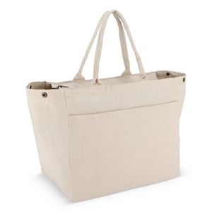 Sac fourre-tout en coton avec fermeture éclair personnalisable