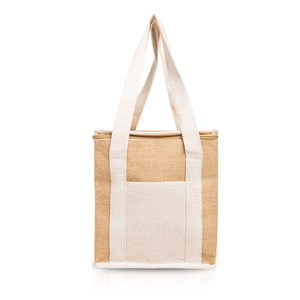 Sac isotherme en jute - Glacière en matière naturelle personnalisable