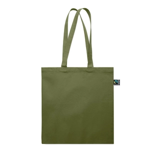 Sac shopping en coton avec soufflet et longues anses personnalisable