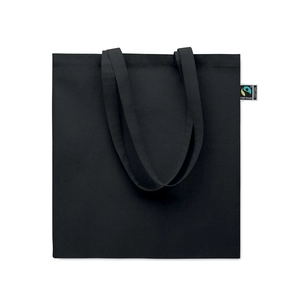 Sac shopping en coton avec soufflet et longues anses personnalisable