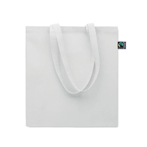 Sac shopping en coton avec soufflet et longues anses personnalisable