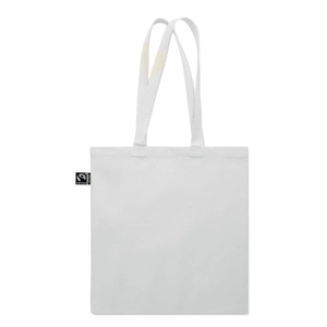 Sac shopping en coton avec soufflet et longues anses personnalisable