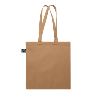 Sac shopping en coton avec soufflet et longues anses personnalisable