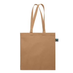 Sac shopping en coton avec soufflet et longues anses personnalisable