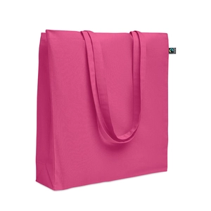 Sac shopping en coton avec soufflet et longues anses personnalisable
