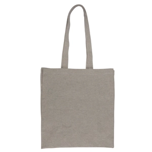 Sac shopping en coton recyclé - avec soufflet personnalisable