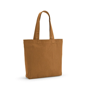 Sac shopping en coton recyclé et RPET avec soufflet - Totebag 180g/m2 aux couleurs vives personnalisable