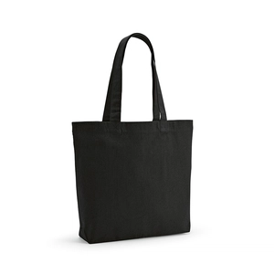 Sac shopping en coton recyclé et RPET avec soufflet - Totebag 180g/m2 aux couleurs vives personnalisable