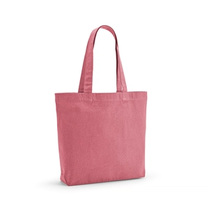 Sac shopping en coton recyclé et RPET avec soufflet - Totebag 180g/m2 aux couleurs vives personnalisable