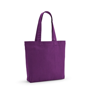 Sac shopping en coton recyclé et RPET avec soufflet - Totebag 180g/m2 aux couleurs vives personnalisable